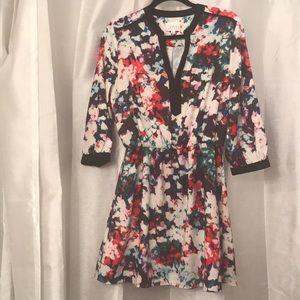 Painted floral dress